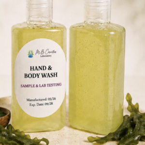 Natural Algae Body Wash with Spirulina | Private Label Sample