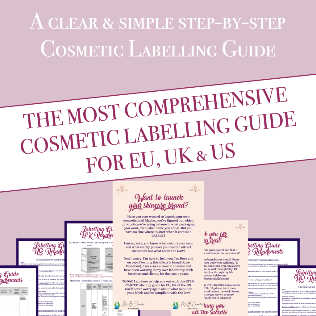Cosmetic Labelling Guide For EU/UK/US