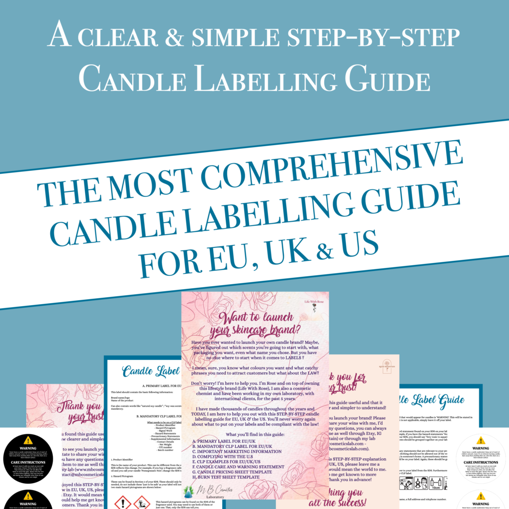 Candle Labelling Guide For EU/UK/US MB Cosmetics Laboratory